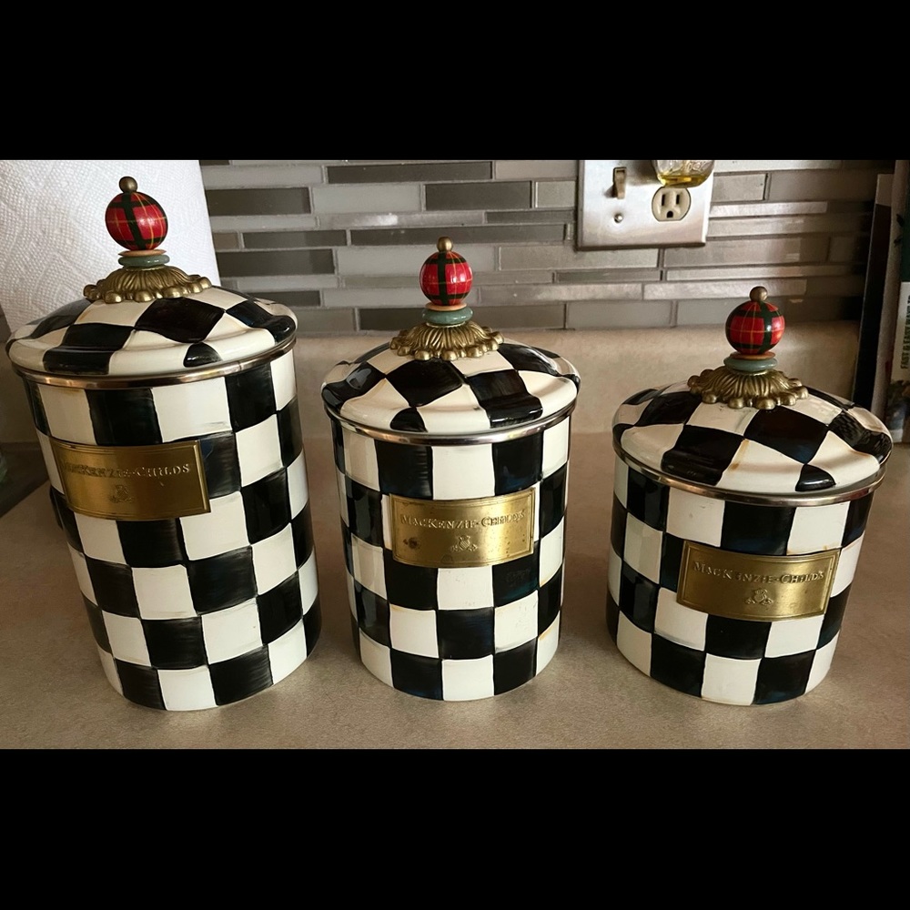 Mackenzie child courtly check canisters